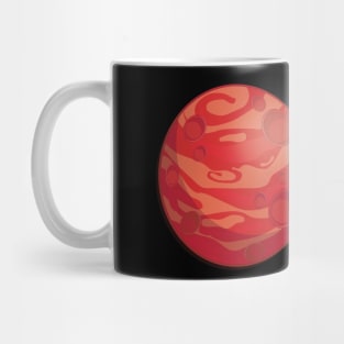 Red planet Day Mug